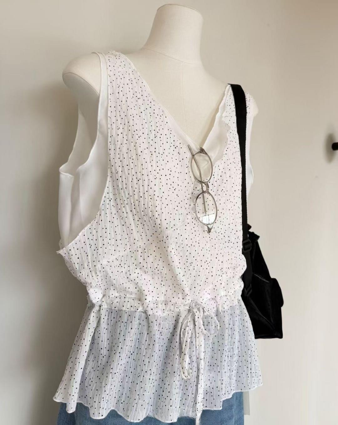 LCSS2622 點點層次layer 背心