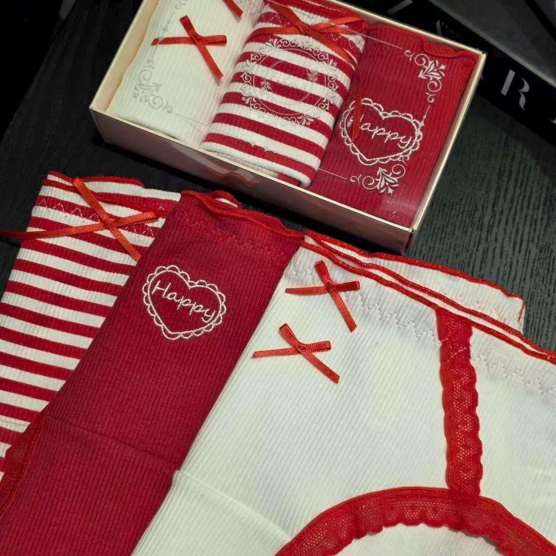 LC26LP06 紅白心心間紋3件SET