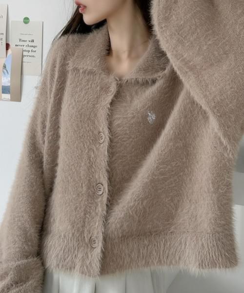261006 日牌US Polo 有領蓬鬆捲袖針織衫