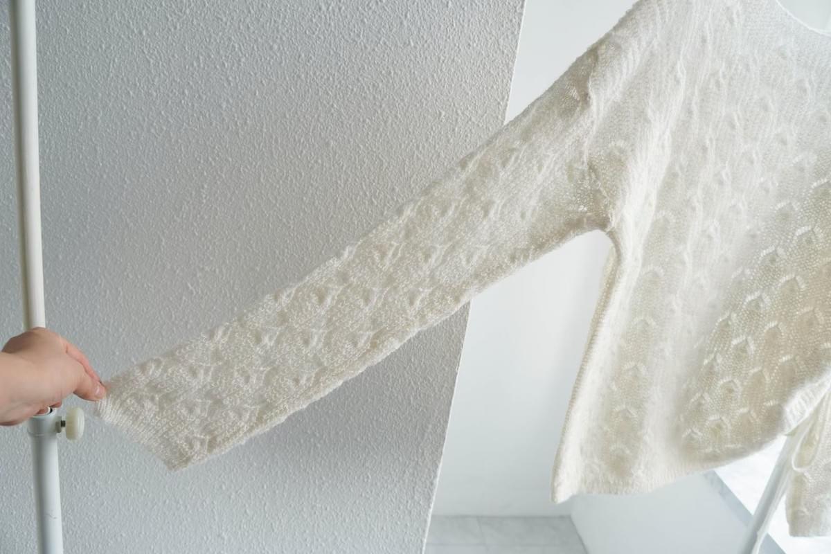 LCSS2628 貝殼針織拉繩針織衫