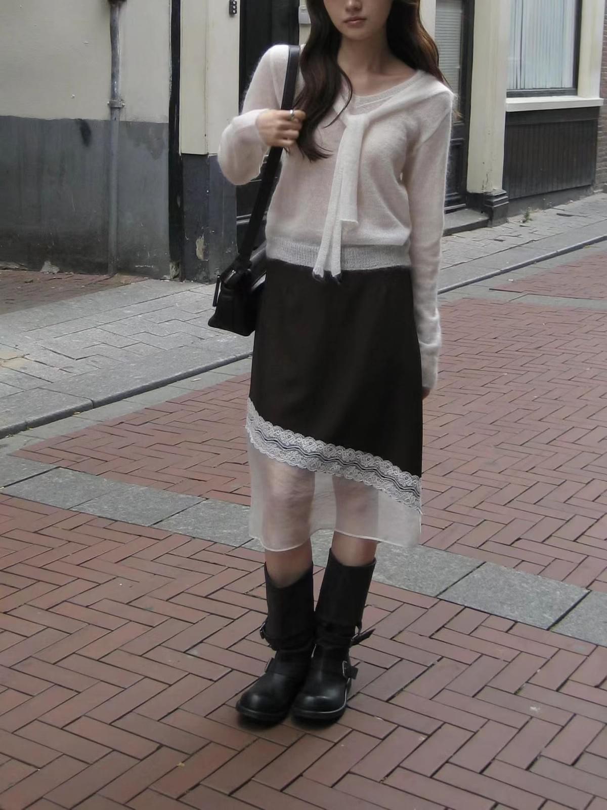 201030 韓國薔薇透紗長裙