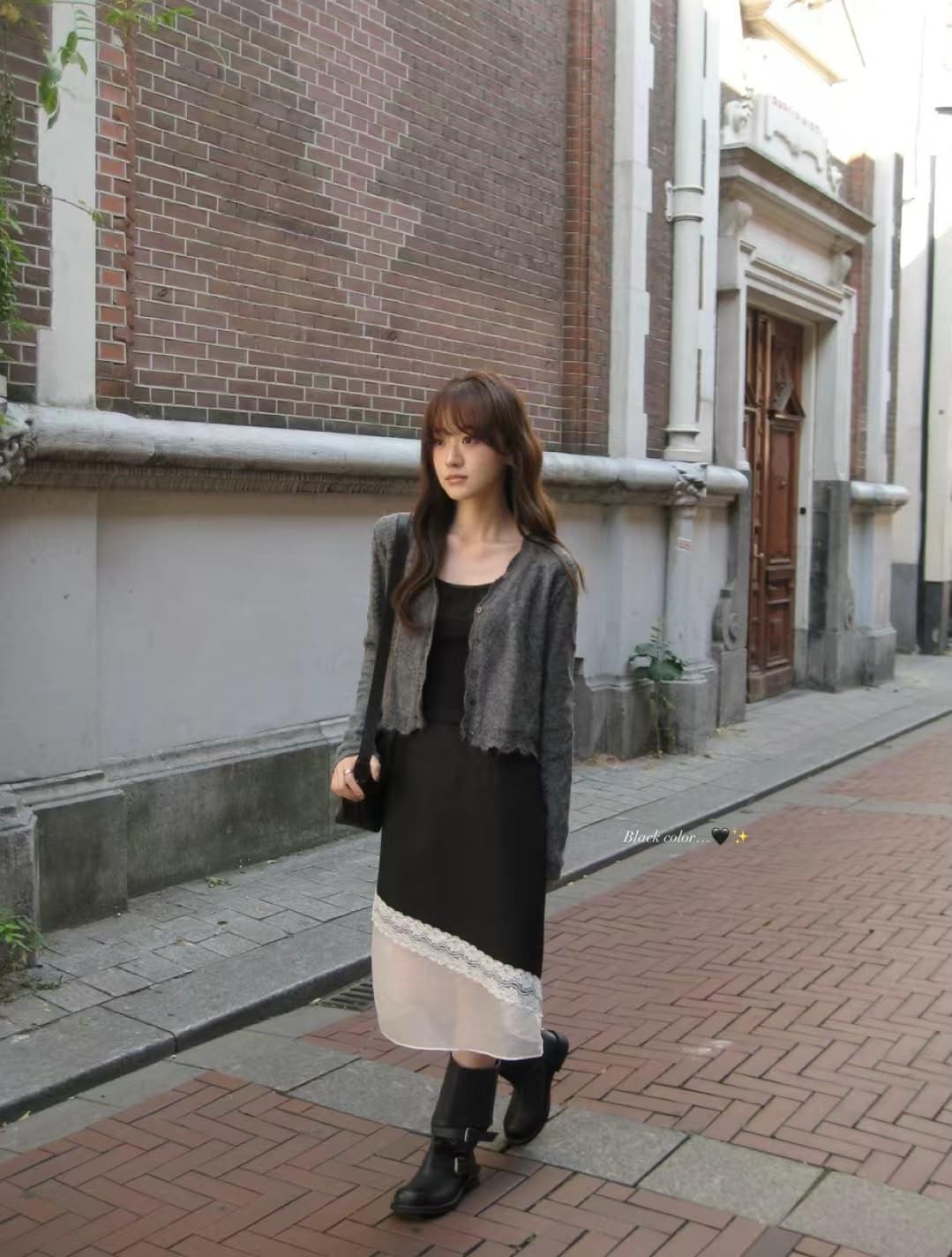 201030 韓國薔薇透紗長裙