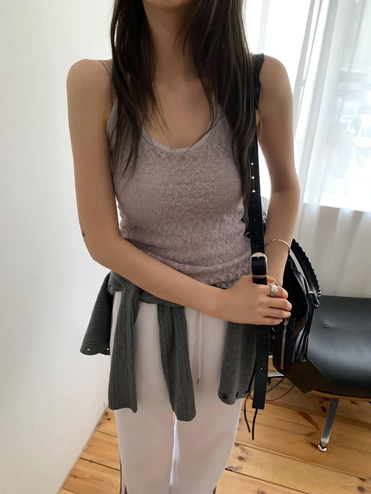 261010 韓國蕾絲圍脖打底上衣