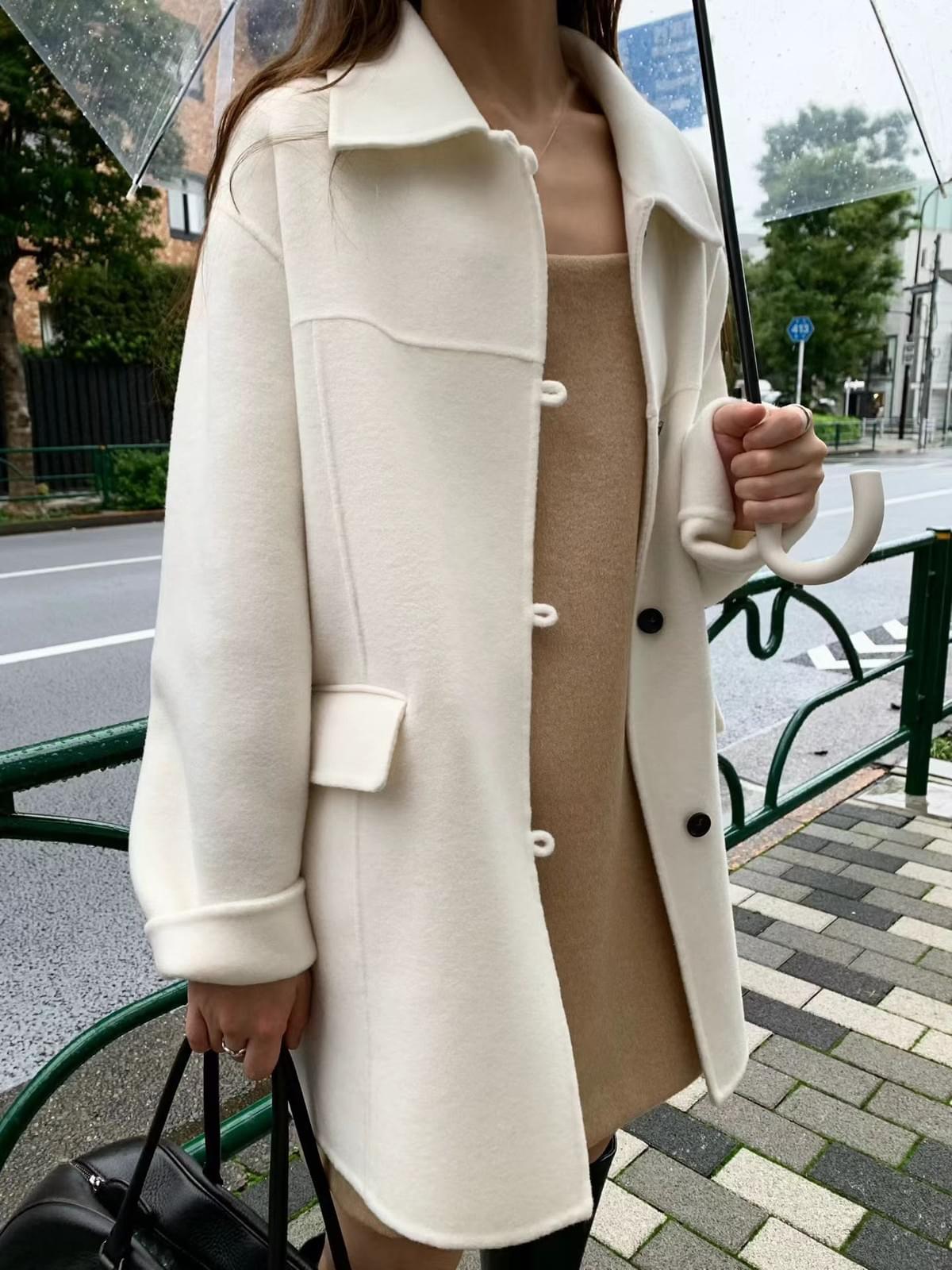 261033 手工制排扣100%羊毛外衣 超早鳥優惠預訂 