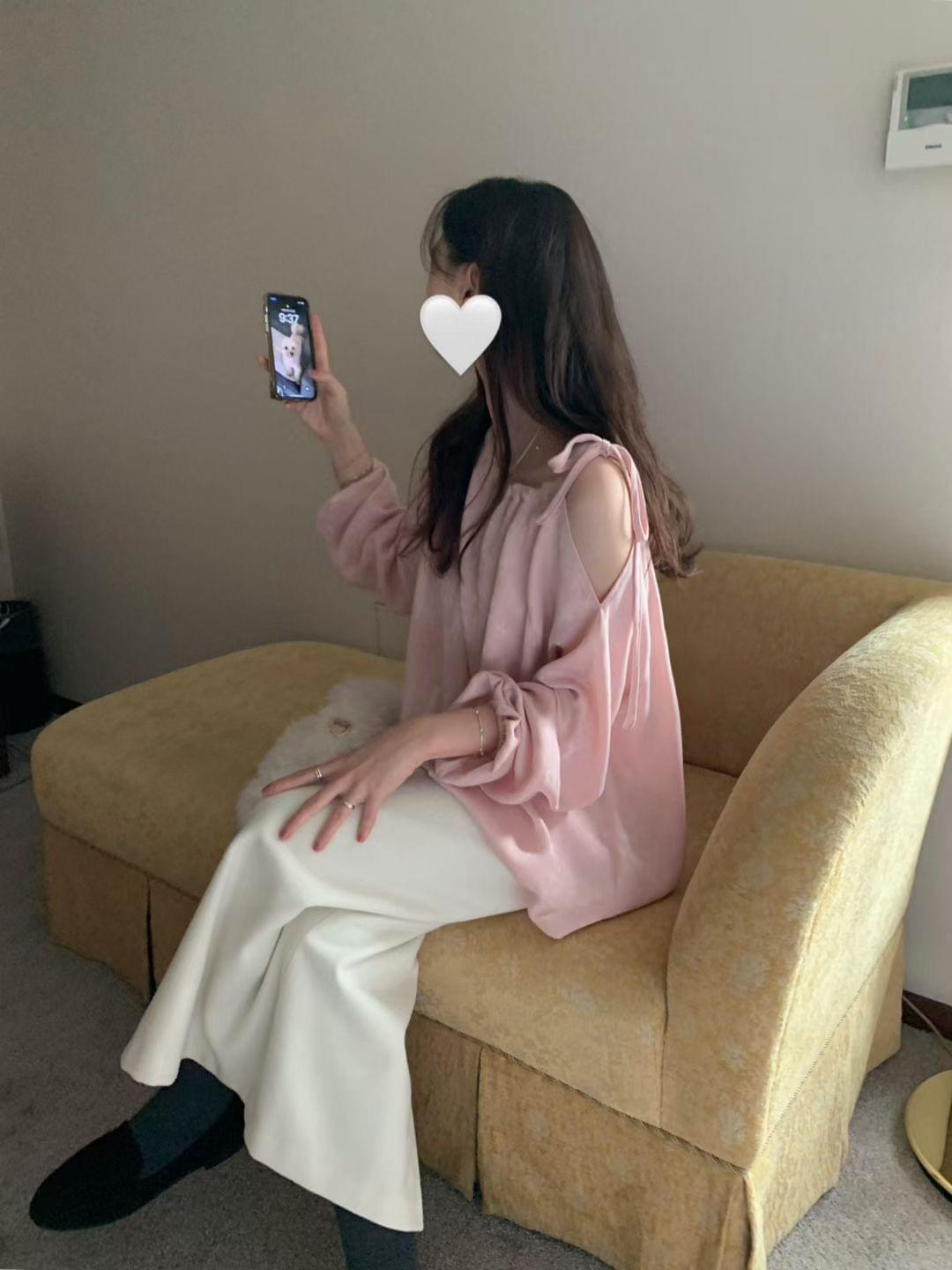 LC26AW15 羊毛簡約後開釵半裙