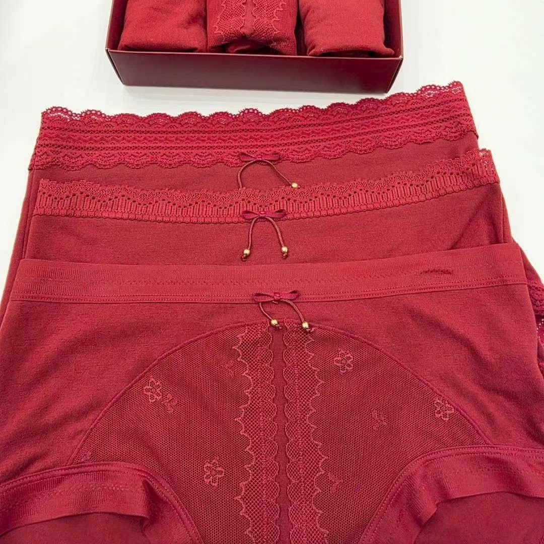 LC26LP02 蝴蝶結蕾絲內褲3件SET