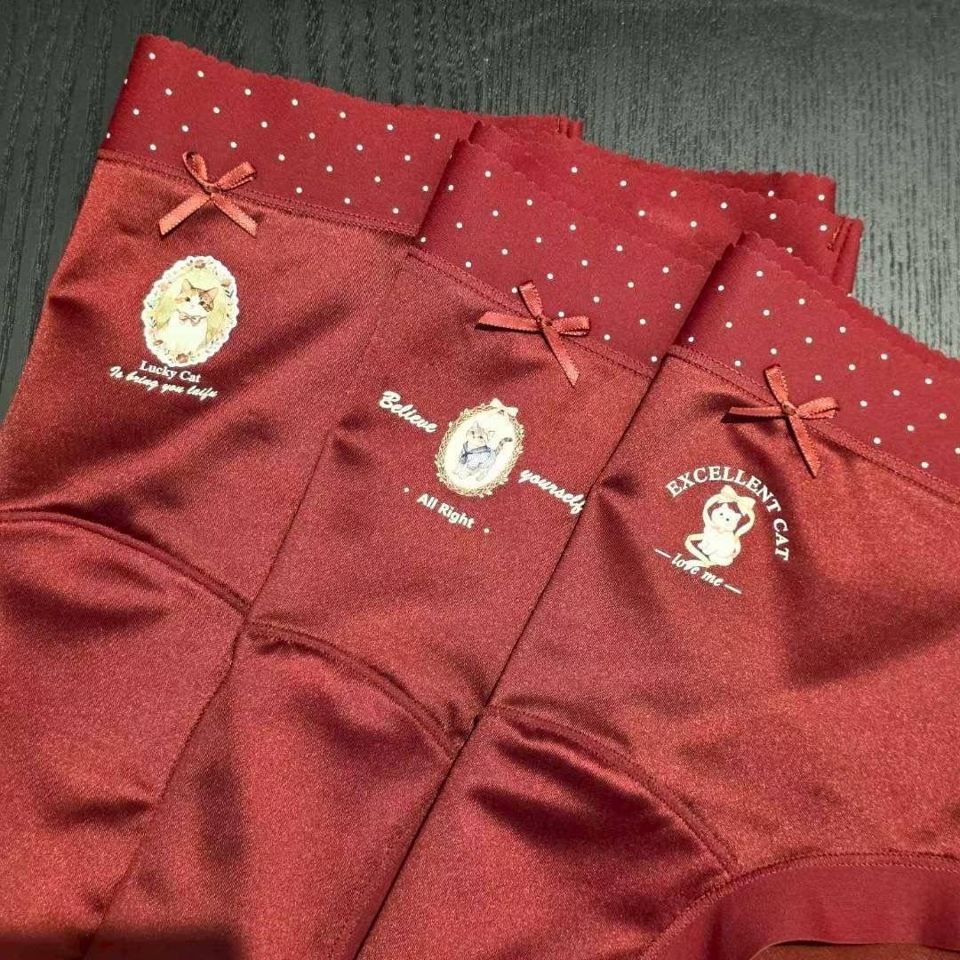 LC26LP01 小貓棉質內褲3件Set