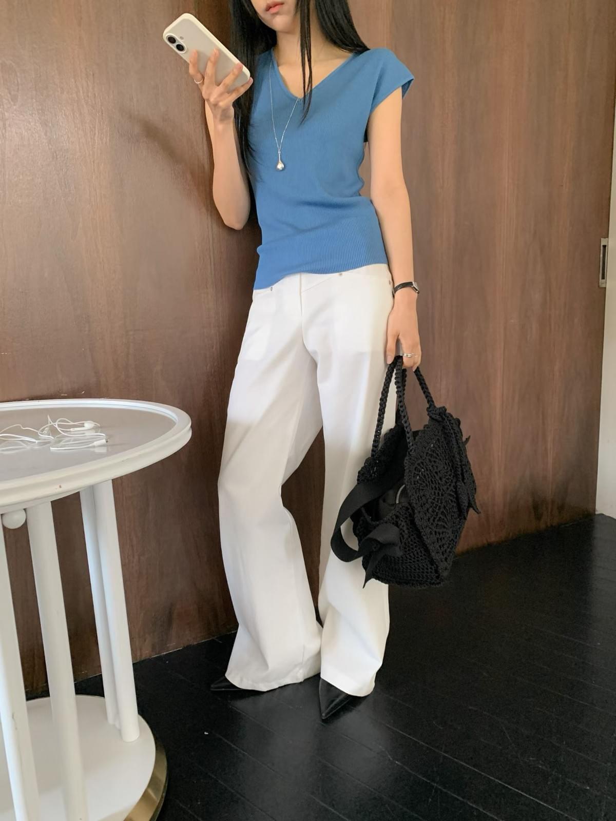 26SSB04 春日織語 法式手工鉤針織包 附內袋