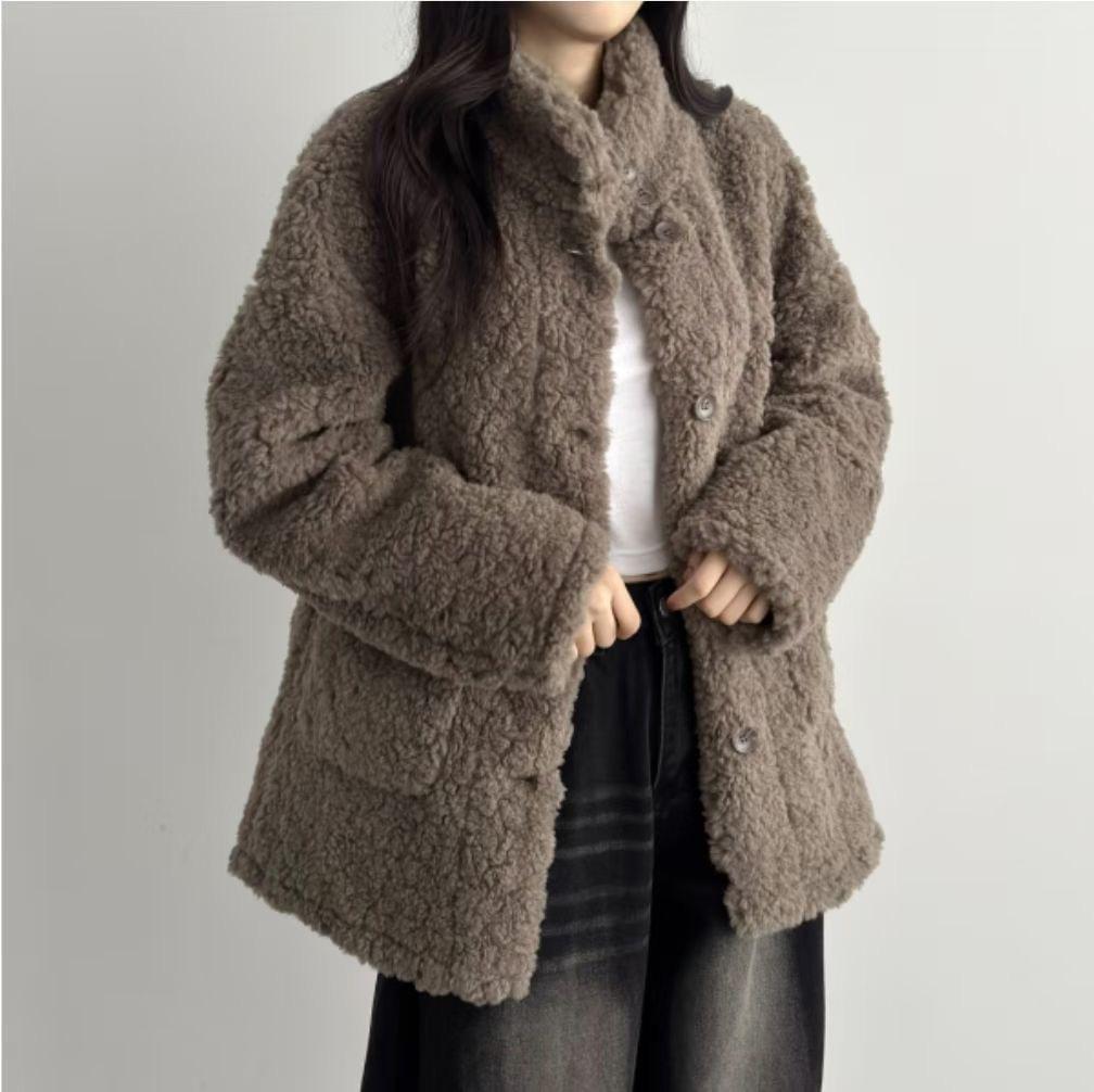 LC26AW35 熊寶寶羊羔毛長身口袋外套