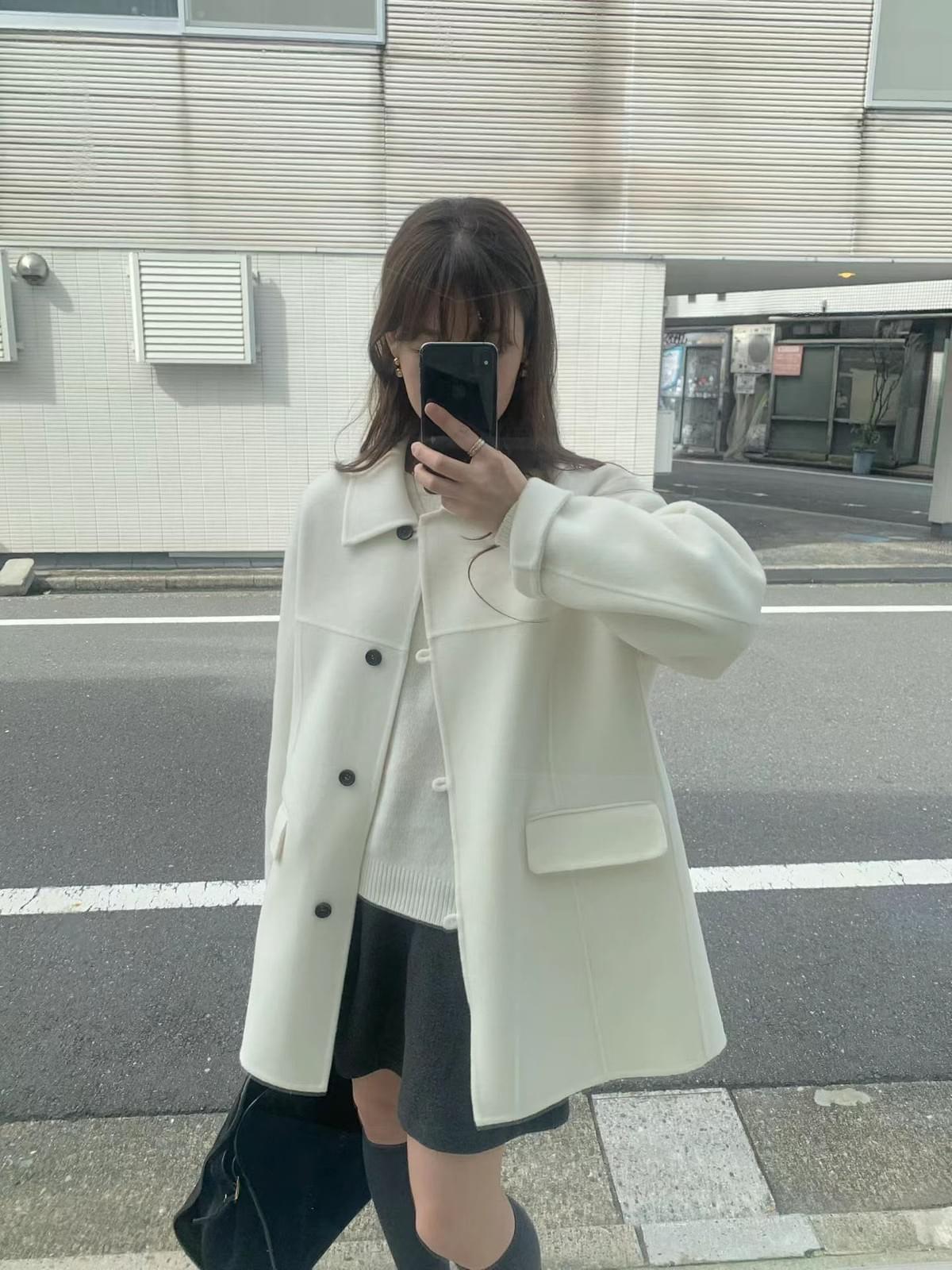 261033 手工制排扣100%羊毛外衣 超早鳥優惠預訂 