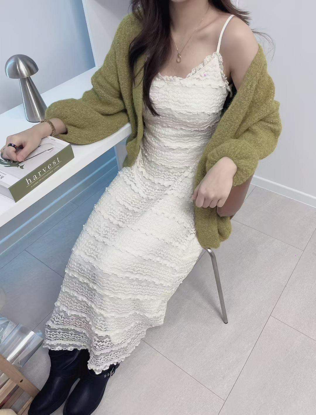 LC2571 層層lace cake 吊帶ops