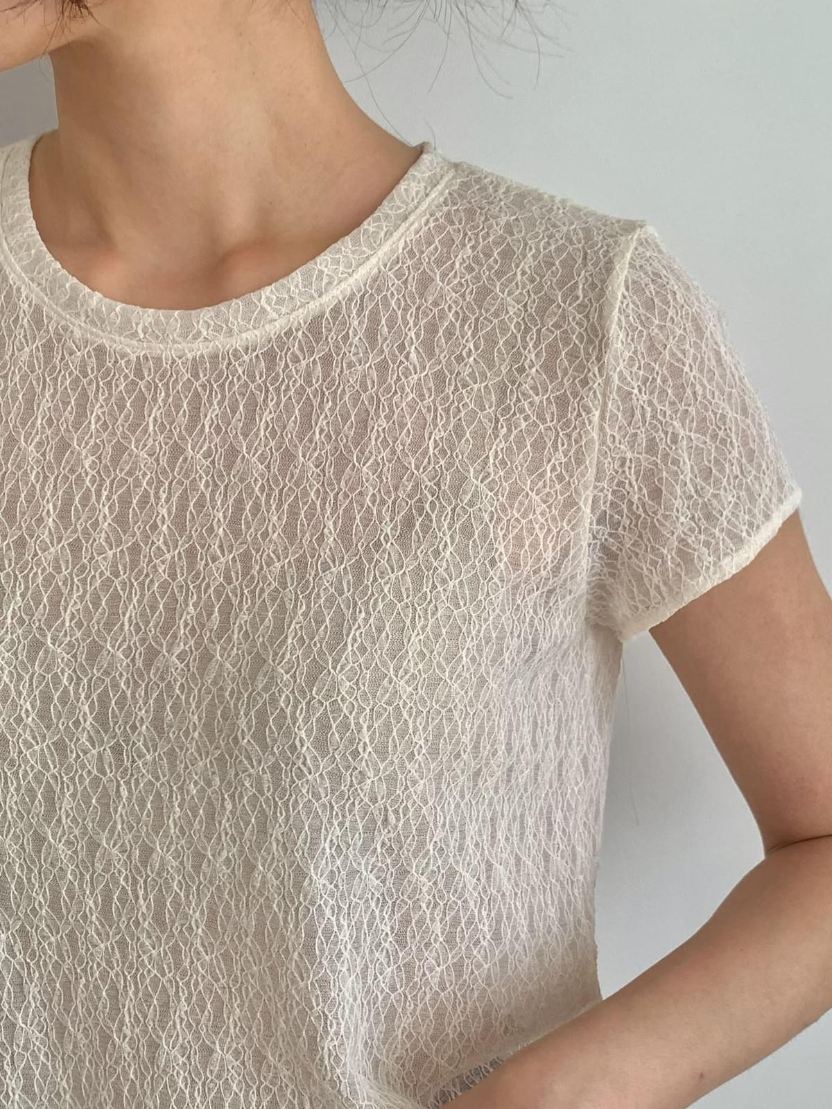 260719 福利品 百搭lace打底top 