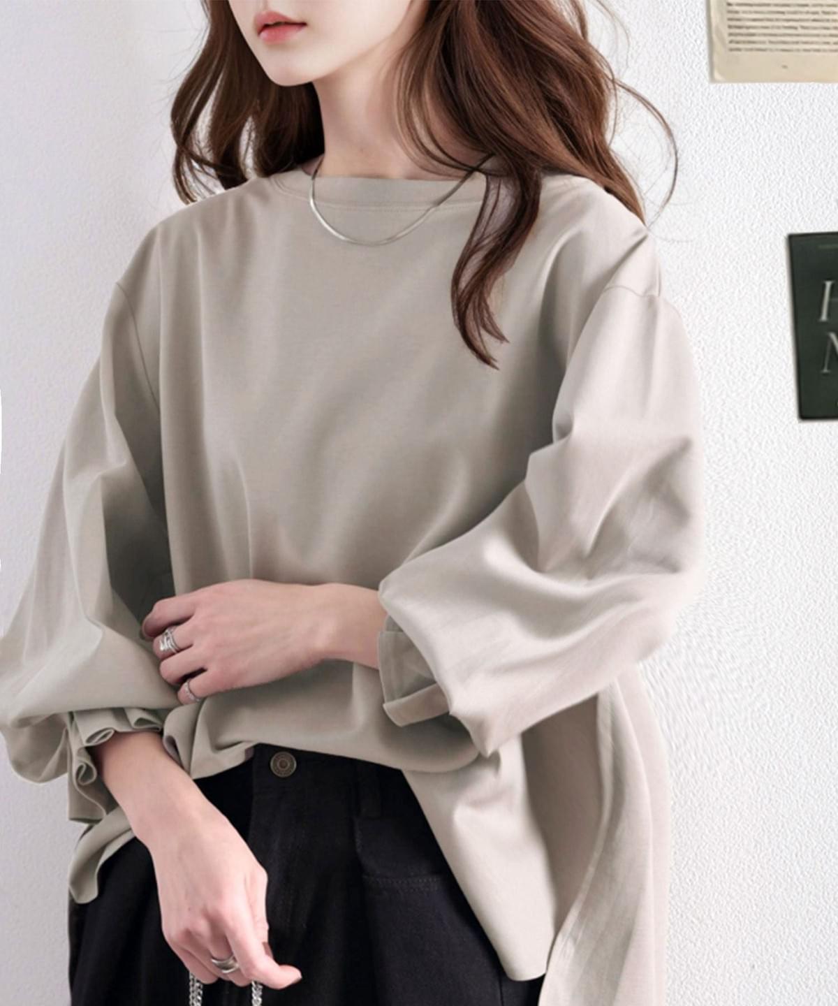 LCSS2636 棉質手袖皺褶設計上衣