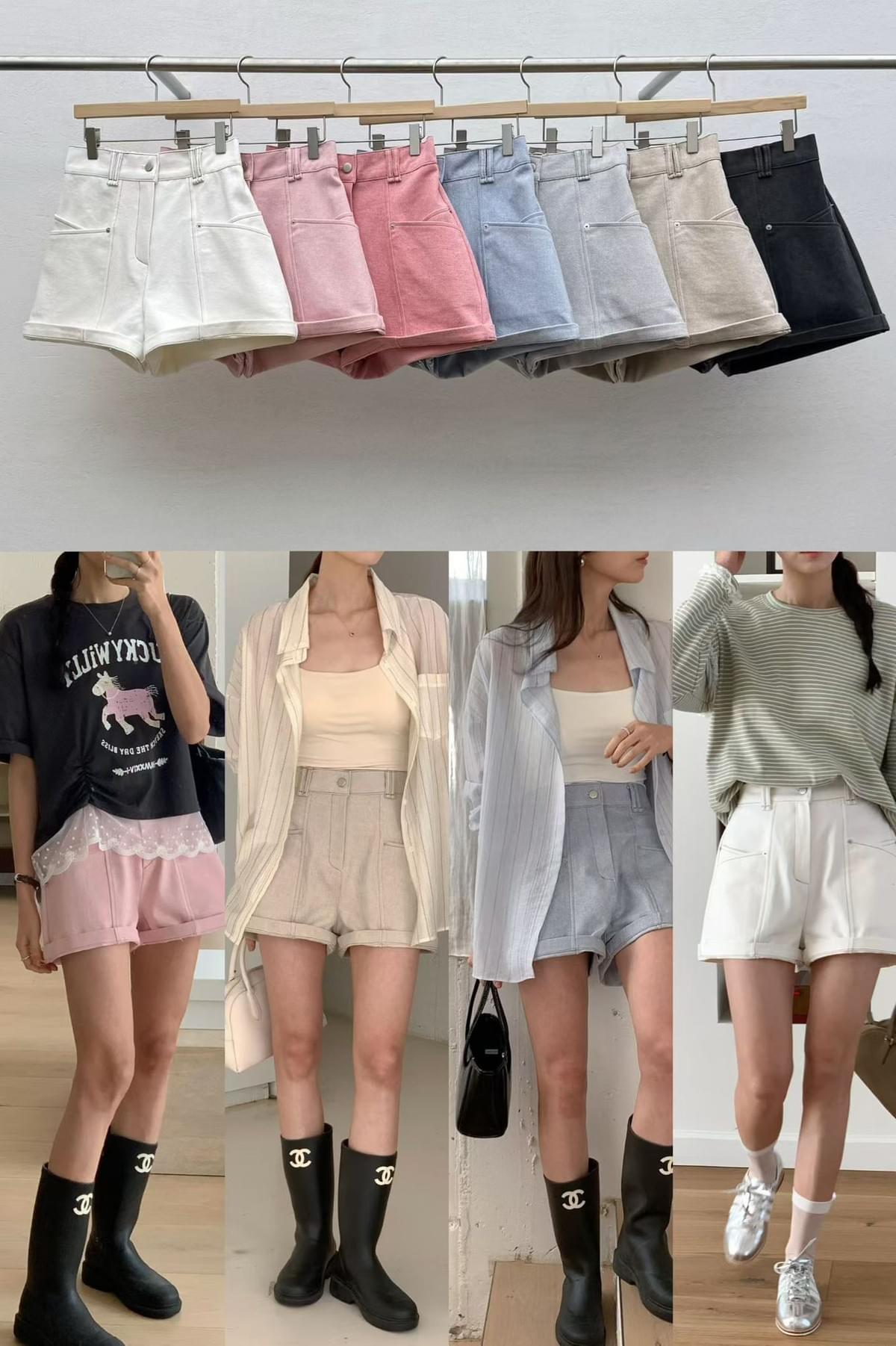 260424 固定口袋設計棉質短褲