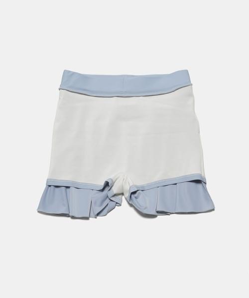 260624  肩綁帶荷葉領兩件套泳裝