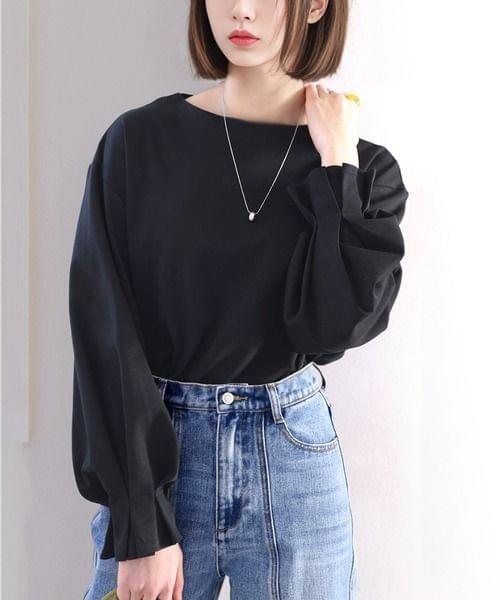 LCSS2636 棉質手袖皺褶設計上衣