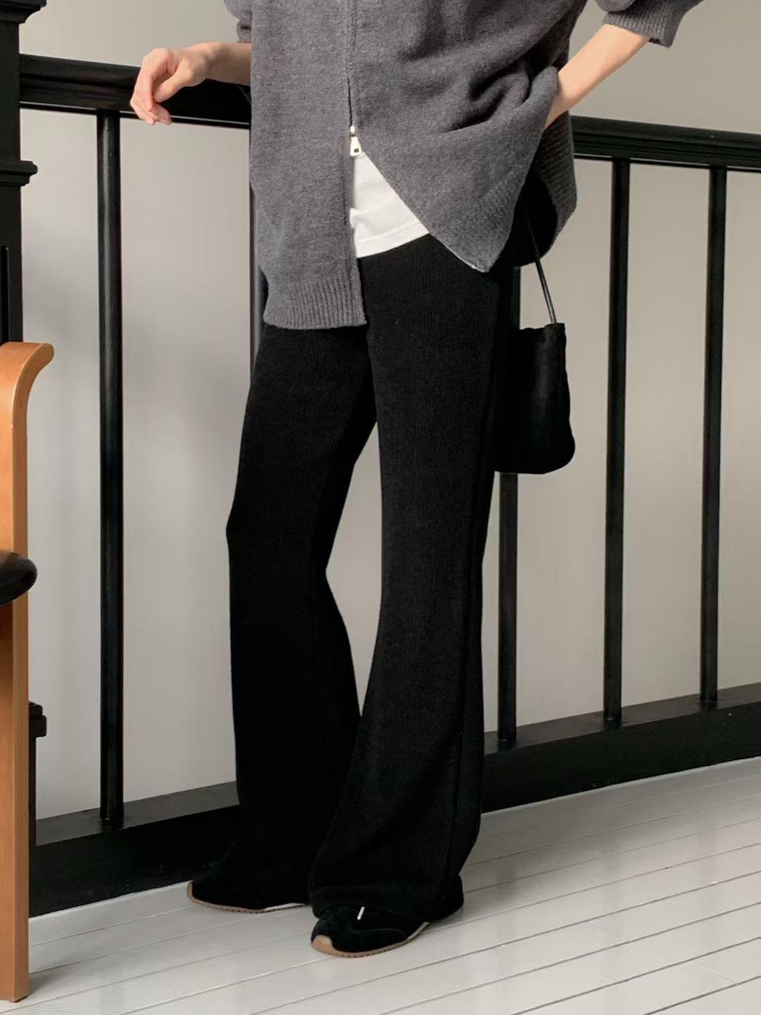 LC26AW27 顯瘦羅紋針織長褲