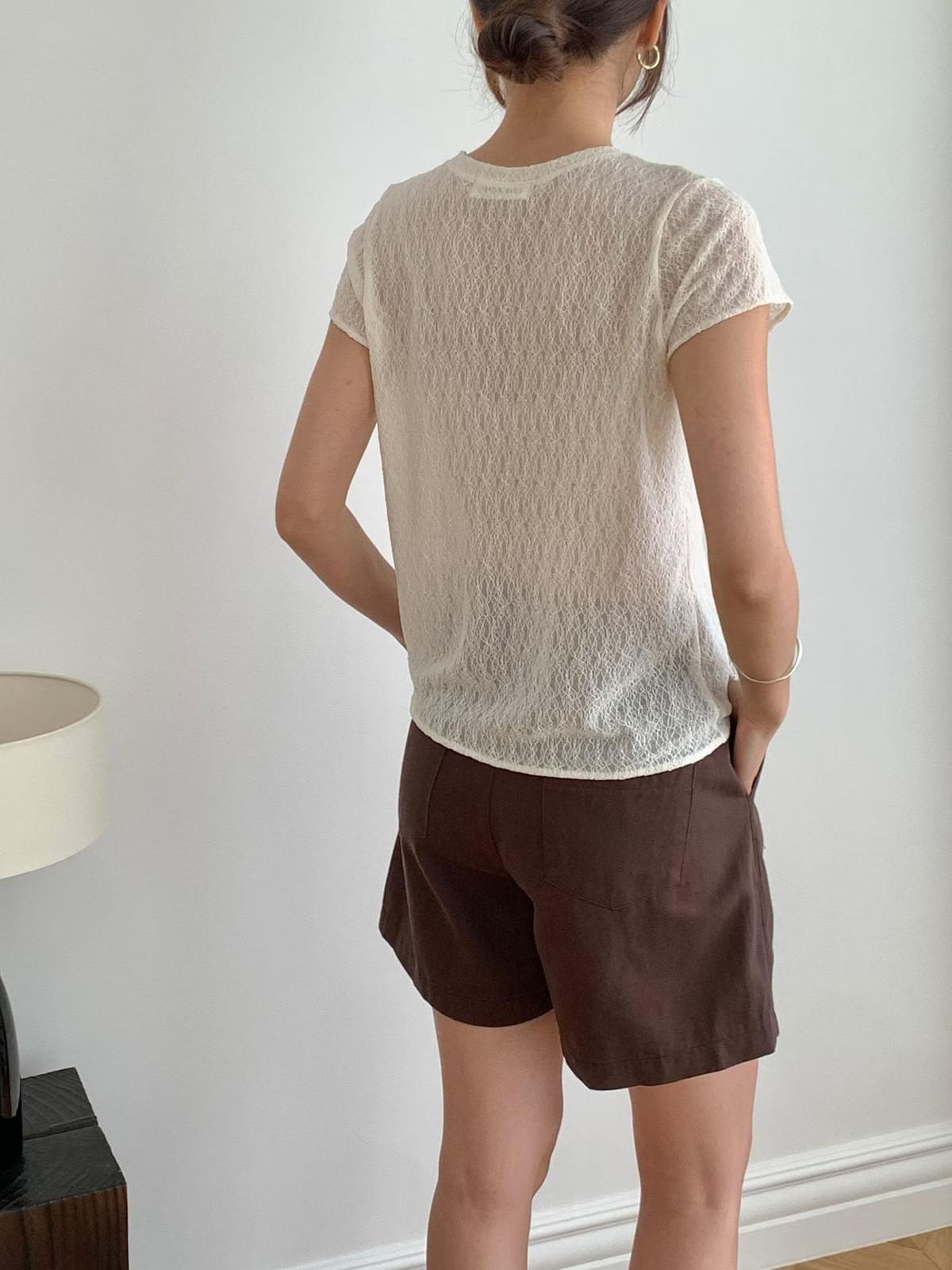 260719 福利品 百搭lace打底top 