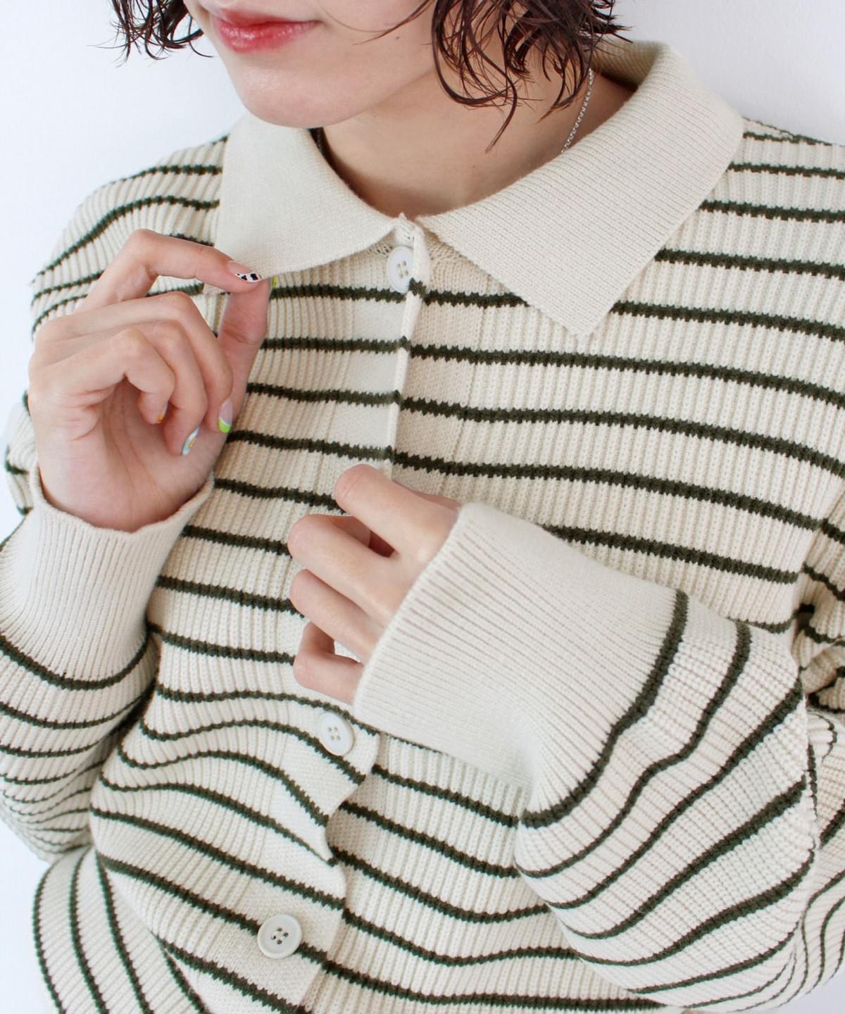 LC26AW04 柔軟翻領針織間紋兩著小外套