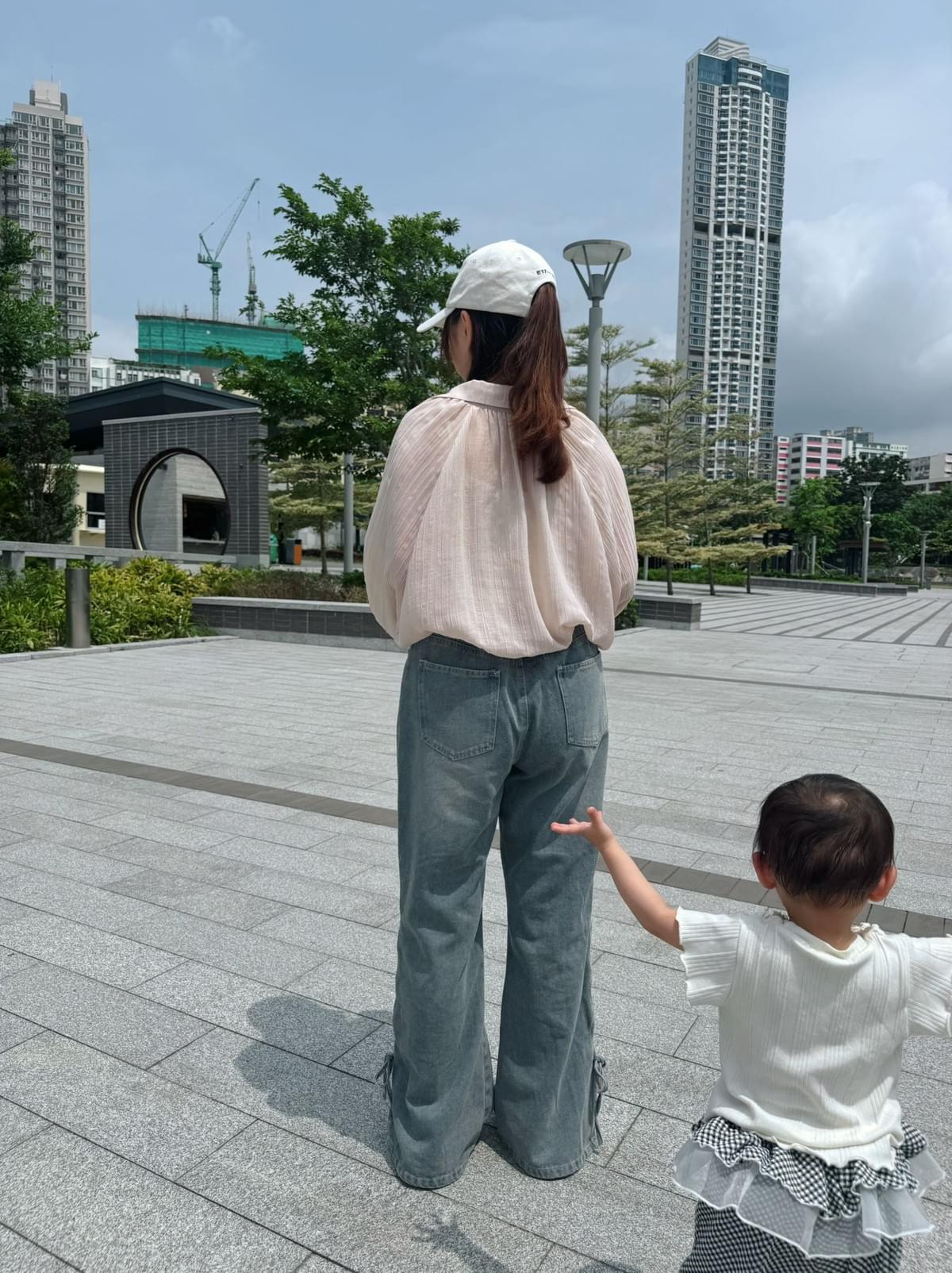 260501 雲朵感霧色抽繩襯衫