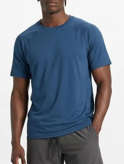 Customizable men's short-sleeved sports top