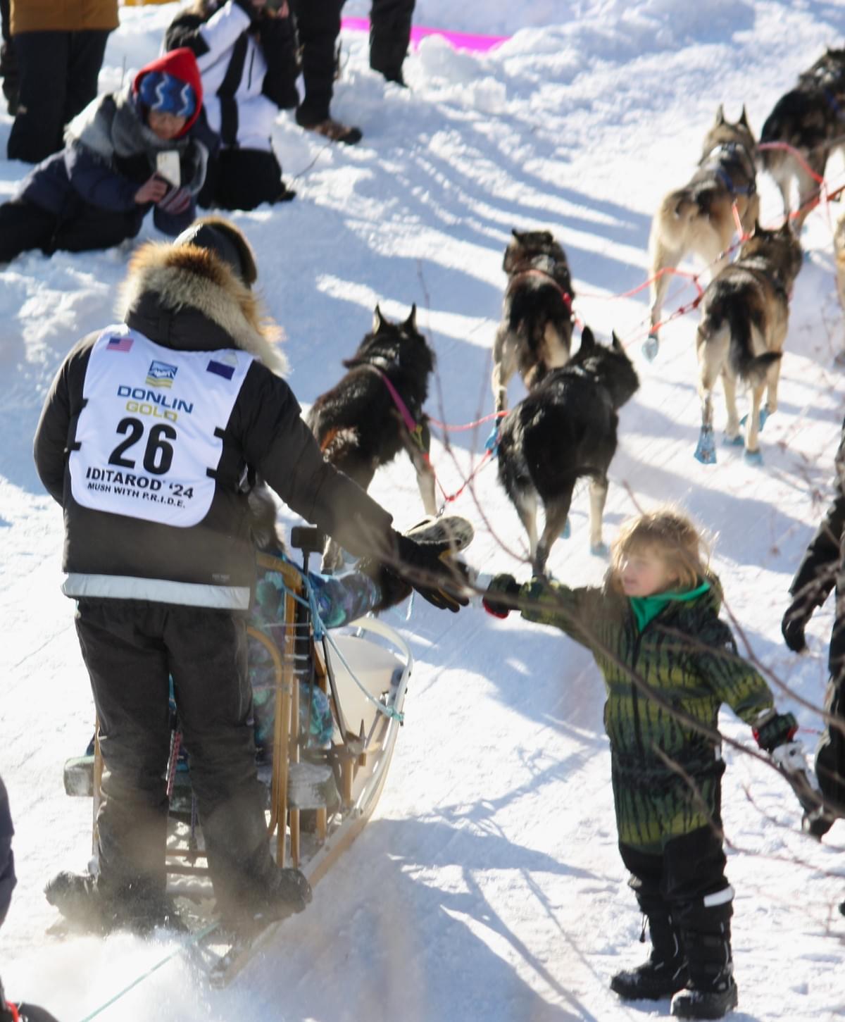 Iditarod race course in Anchorage