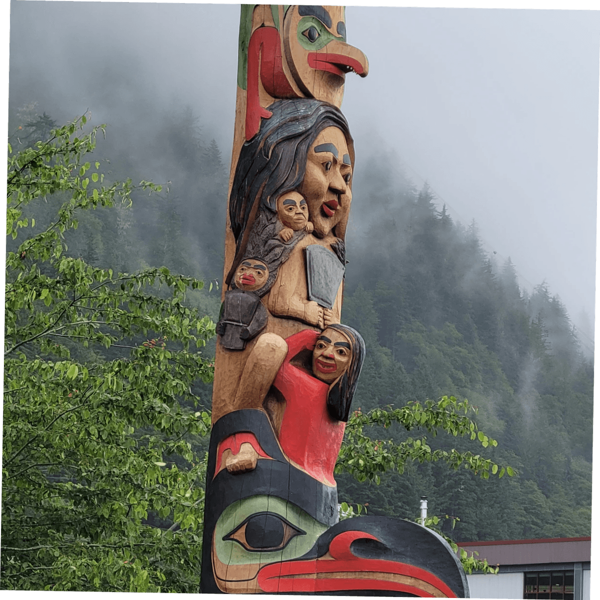 Alaska Native totem in Juneau