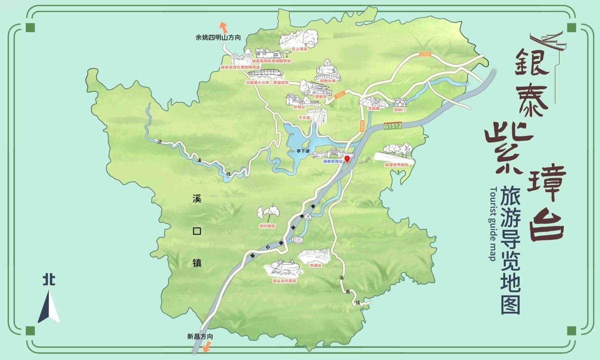Town Tourism Hand-Drawn Map | Drawing Process