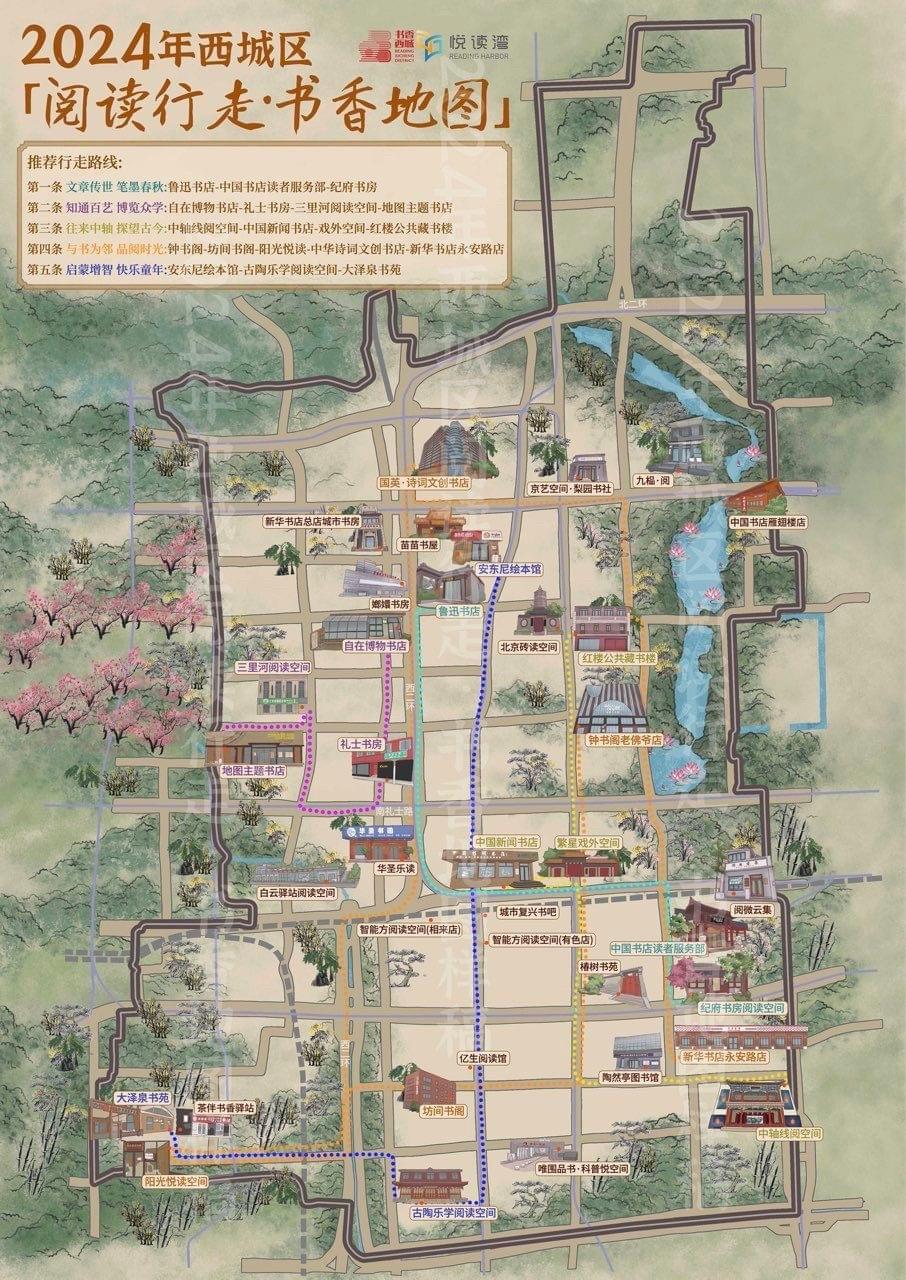 Beijing Reading Check-in: A Handmade Map Journey