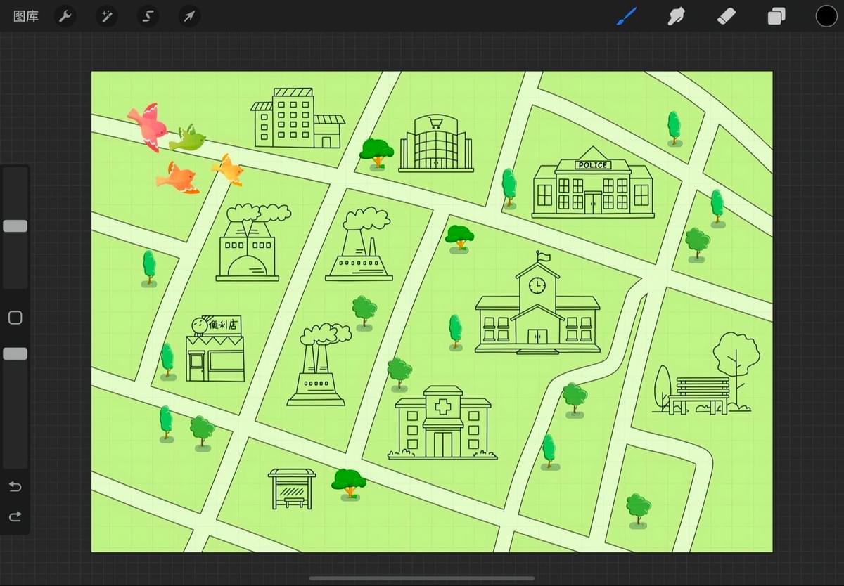 How to Create a Hand-Drawn Map of Community Street
