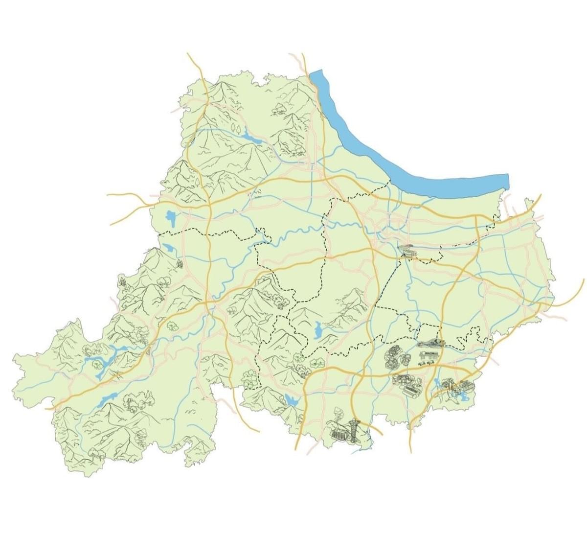 Huzhou's Rural Villages Illustrated Map