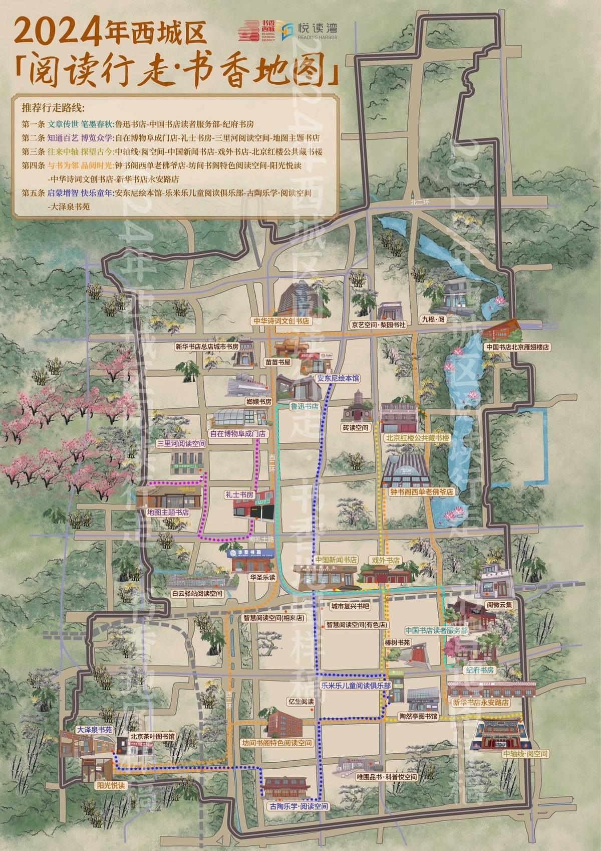 Beijing Reading Check-in: A Handmade Map Journey