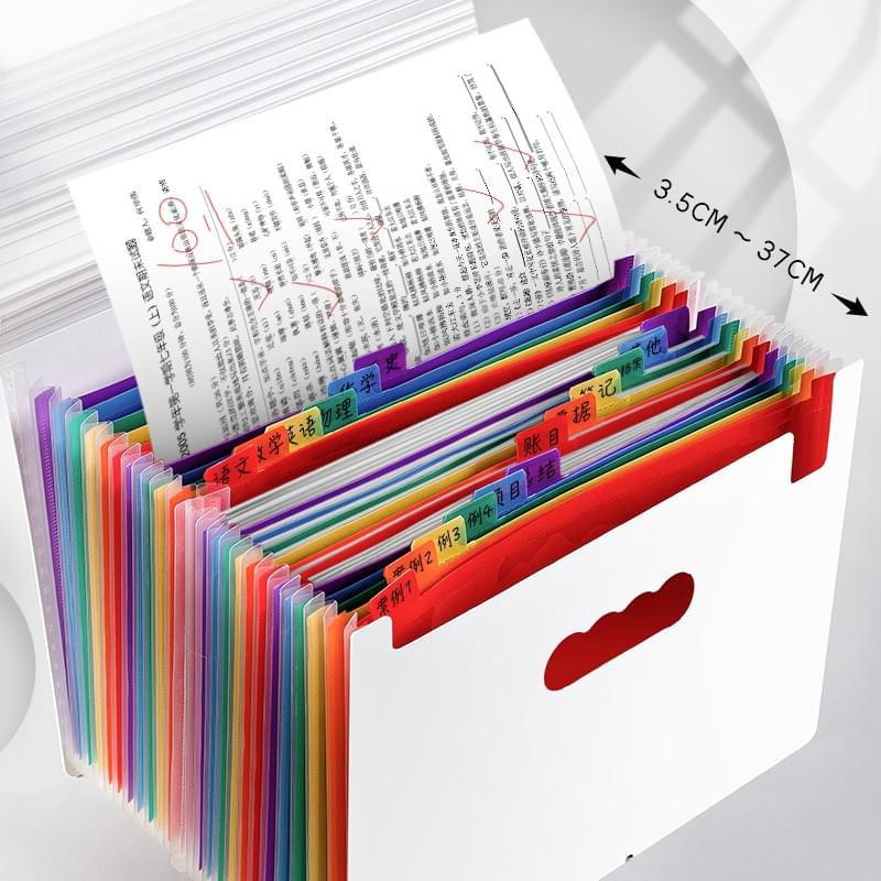 A4 Size 12/24-Pocket Accordion Folder/TB-312(324)-1