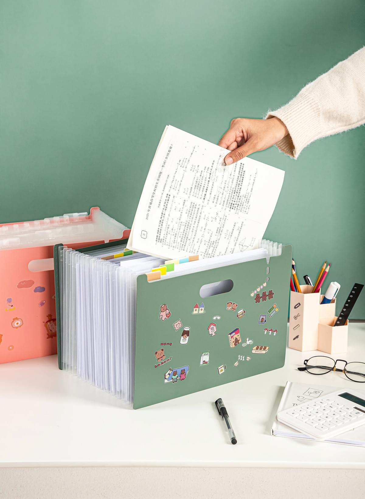 A4 Size 12/24-Pocket Accordion Folder/TB-312(324)