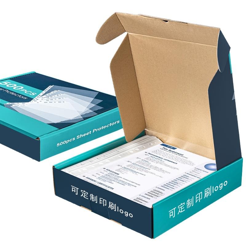 Wholesale A3/A4 PP File Punch Pockets with 11 Holes Page Sheet Protector for Filing Products