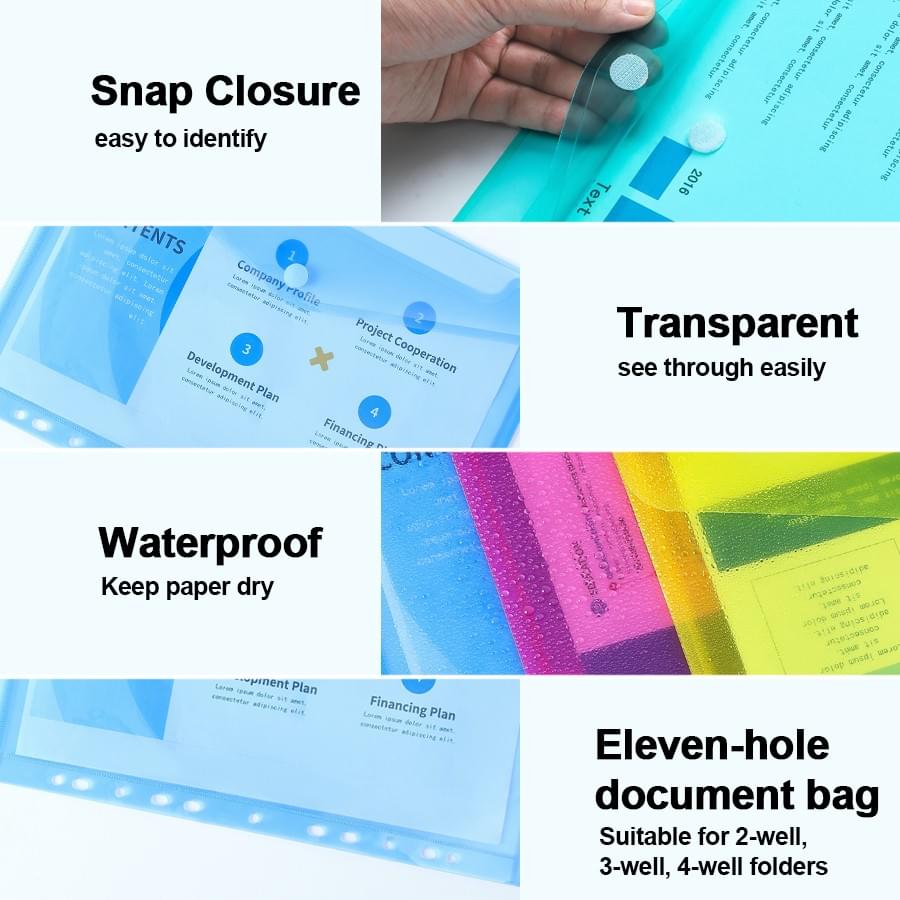 11-hole Velcro document bag/HJ-2511