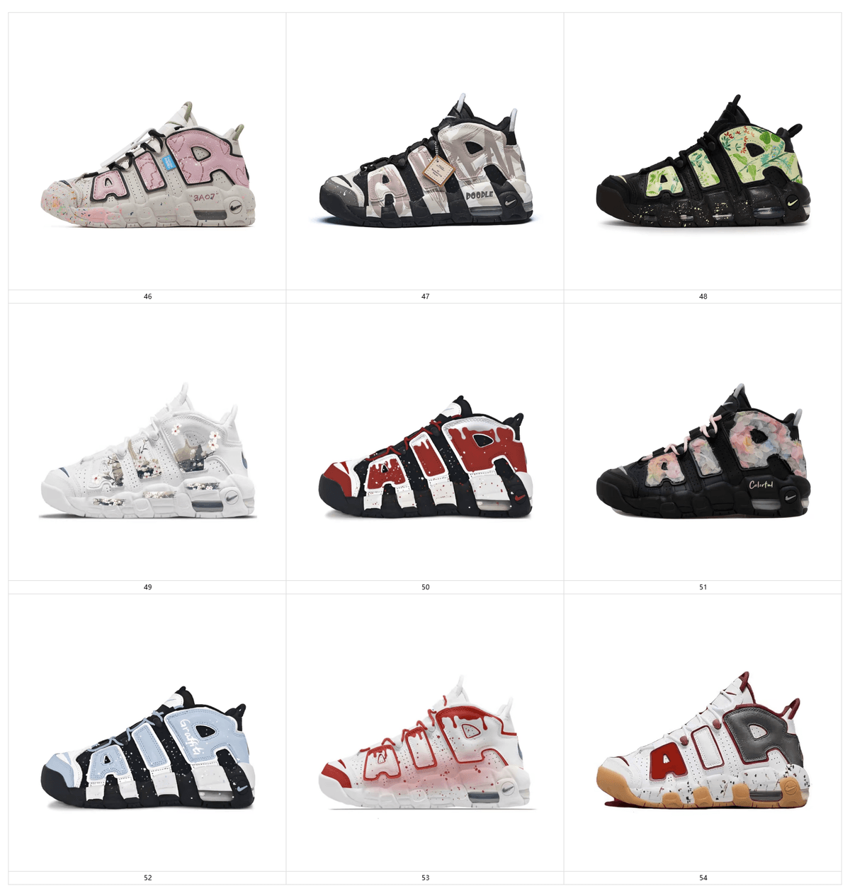 Modified shoes-More Uptempo