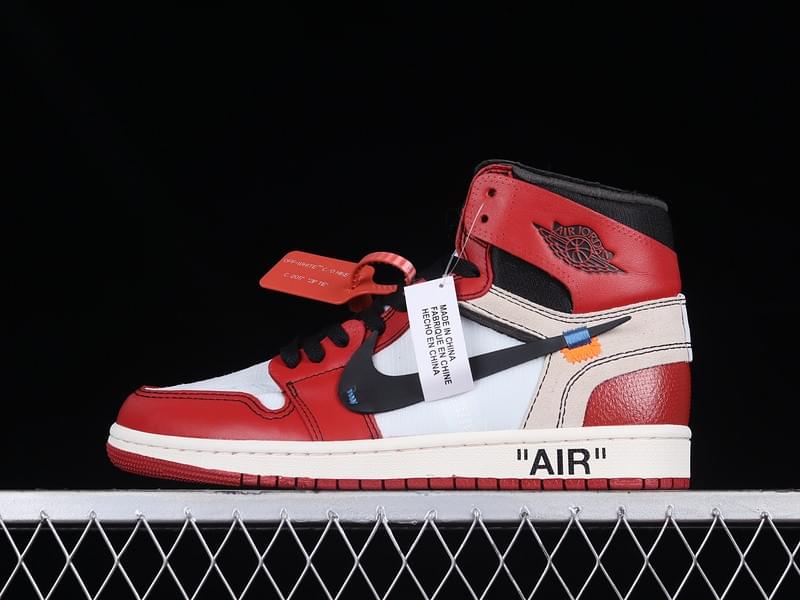 OW X AIR JORDAN 1 RETRO HIGH OG CHICAGO WHITE