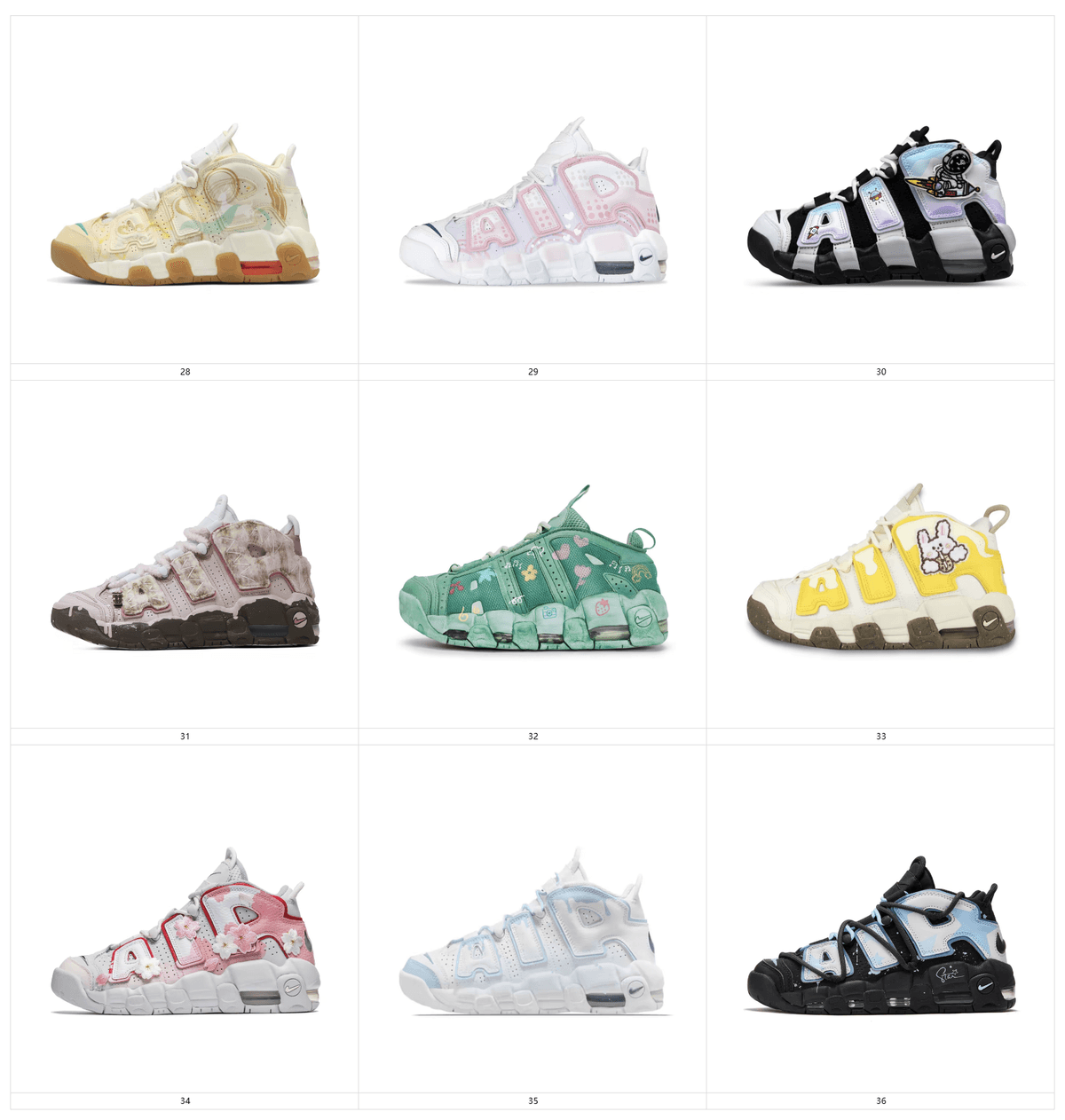 Modified shoes-More Uptempo