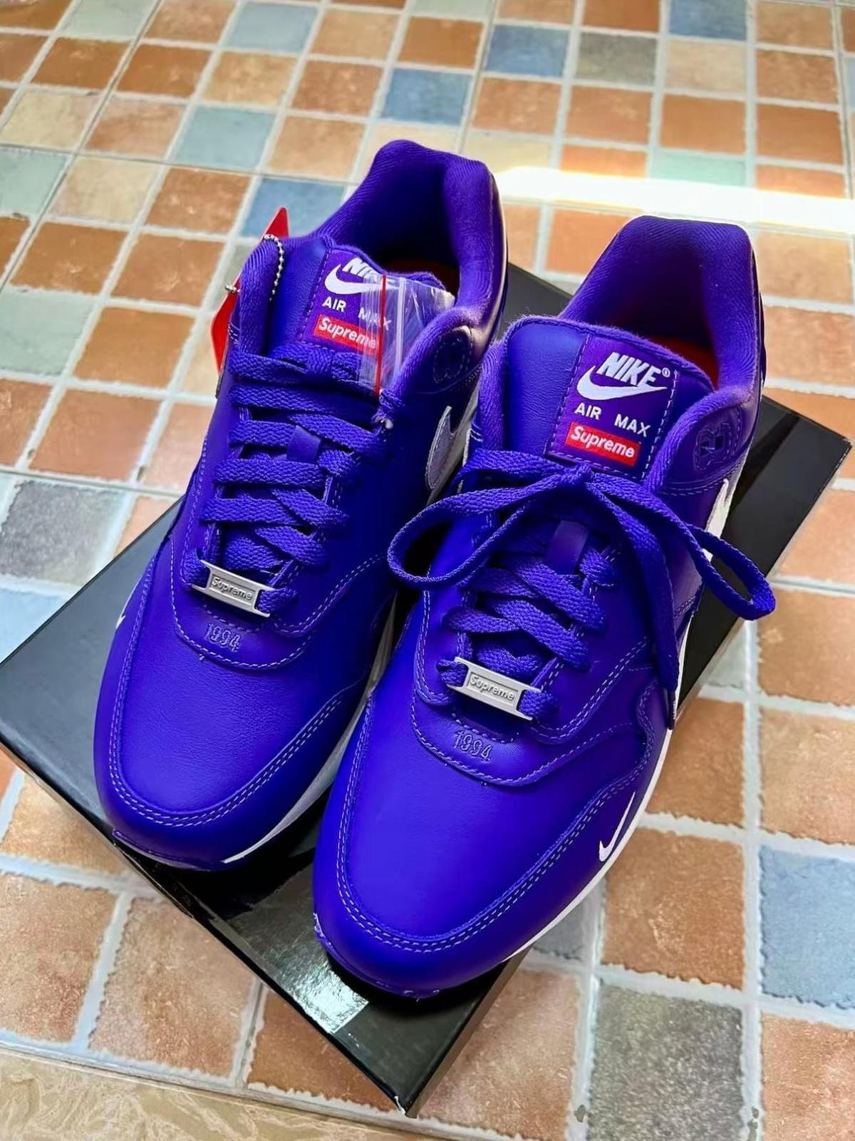 Supreme x  Nike Air Max 1 '87“Varsity Purple