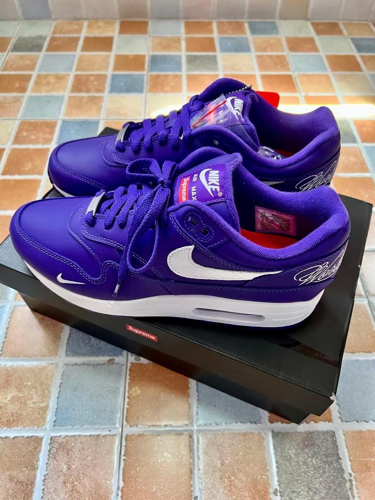 Supreme x  Nike Air Max 1 '87“Varsity Purple