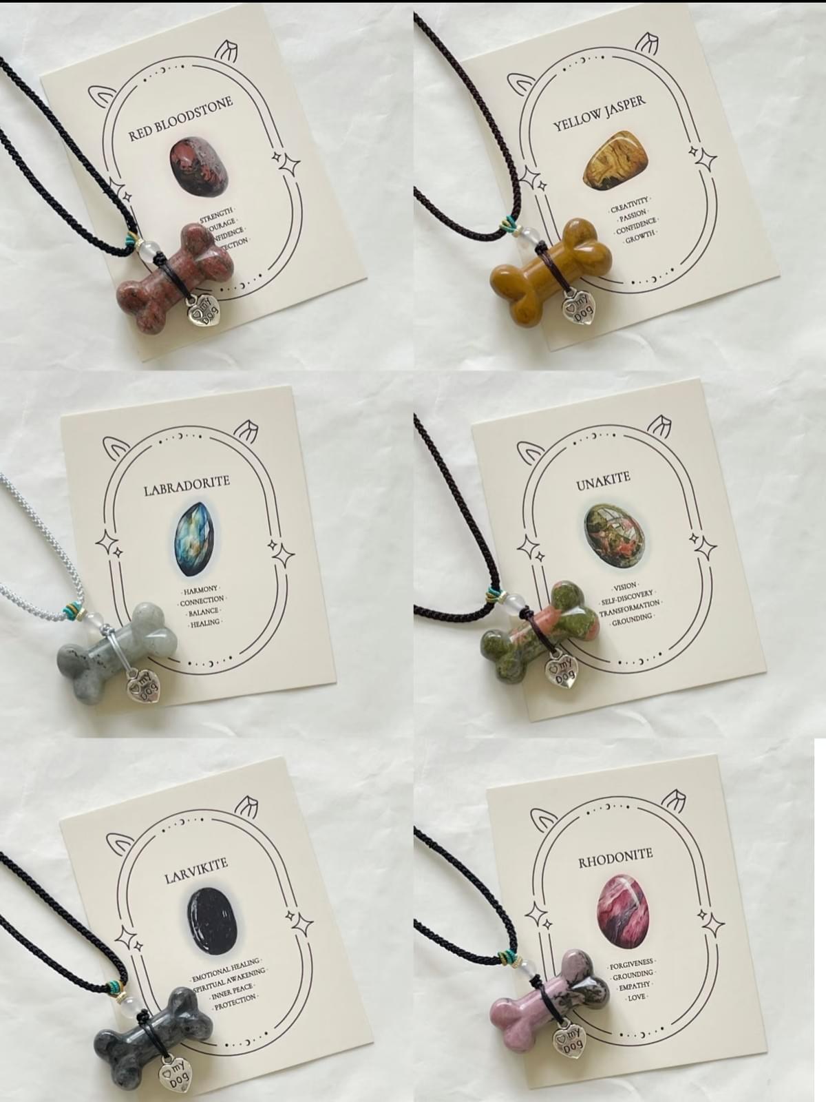 Suitable for both humans and pets Magic Crystal Bone necklace