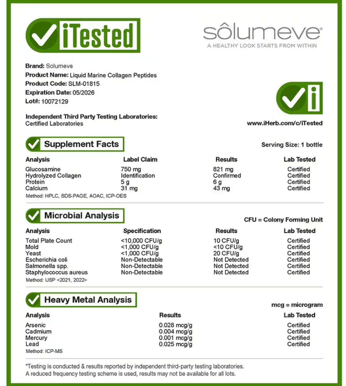 Solumeve, Liquid Marine Collagen Peptides, Mango Apple, 10 Bottles, 1.69 fl oz (50 ml) Each