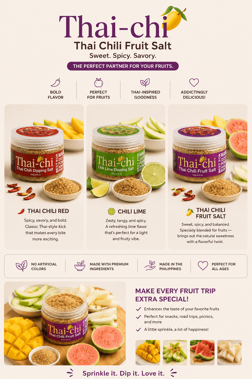 Thai-Chi Dipping Salt 1kg (FOOD SERVICE PACK)