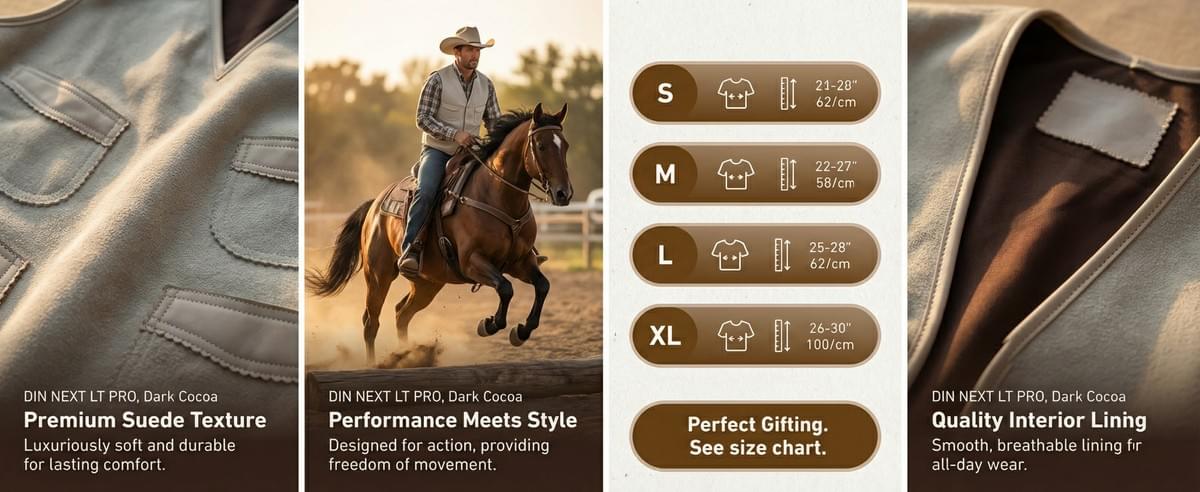 Saddlebrook Suede Riding Vest