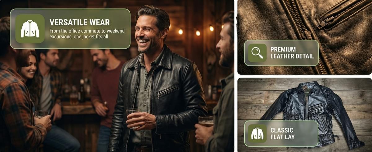 Ironwood Full-Grain Leather Jacket