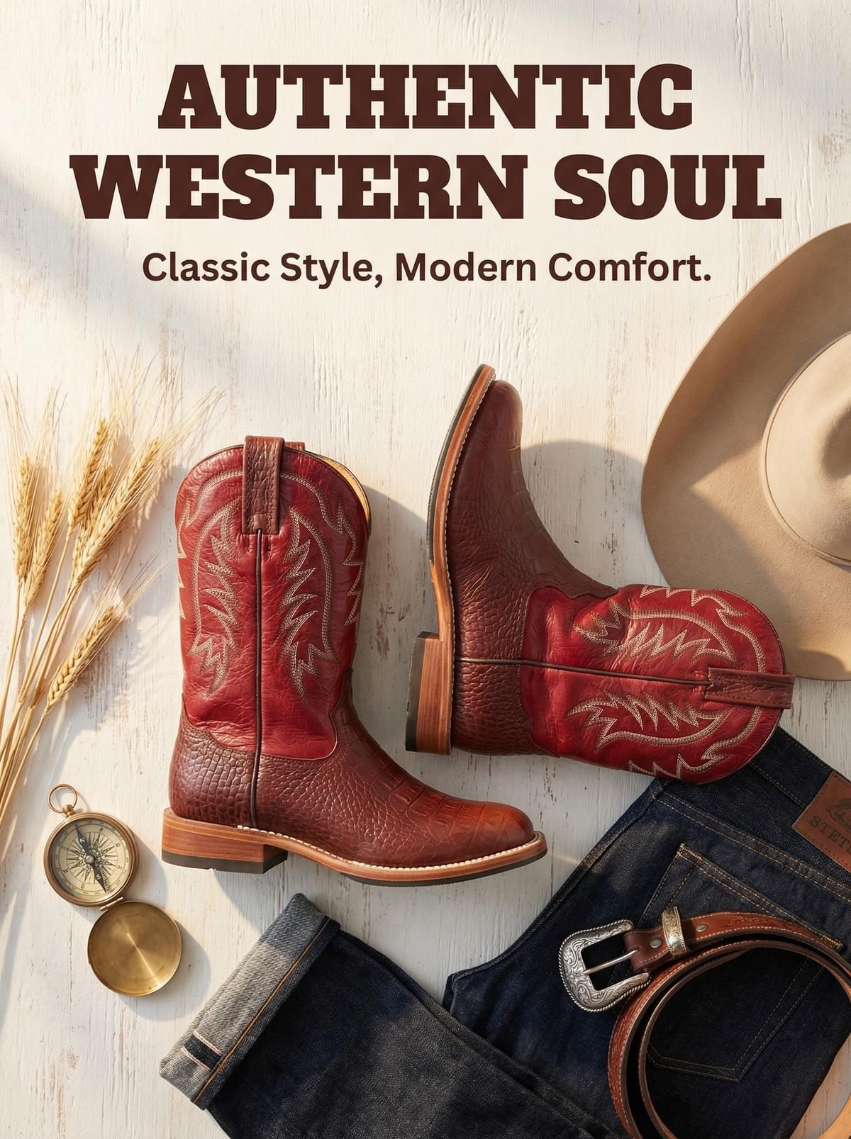 Blackland Croc-Embossed Boots