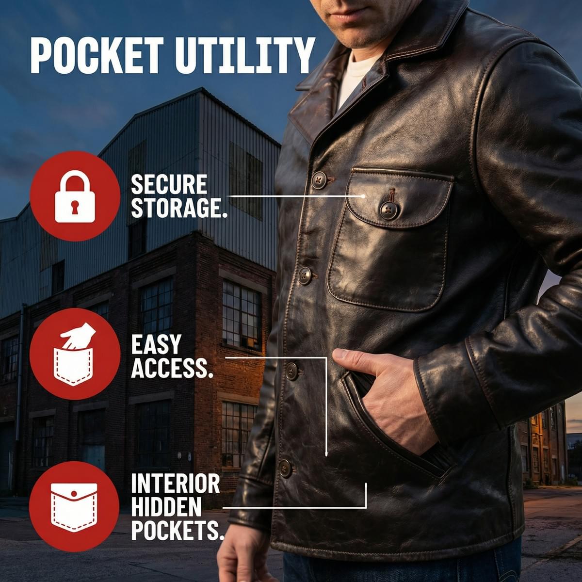 Heritage Full-Grain Leather Jacket – Flannel-Lined Classic for the Modern Gentleman