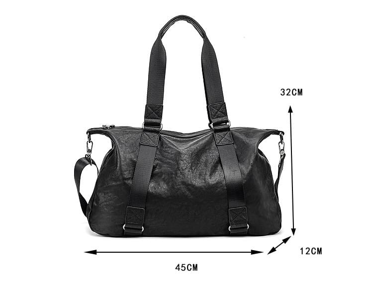 Men’s Top Grain Vegetable Tanned Leather Travel Bag | Large Capacity Handbag & Shoulder Bag