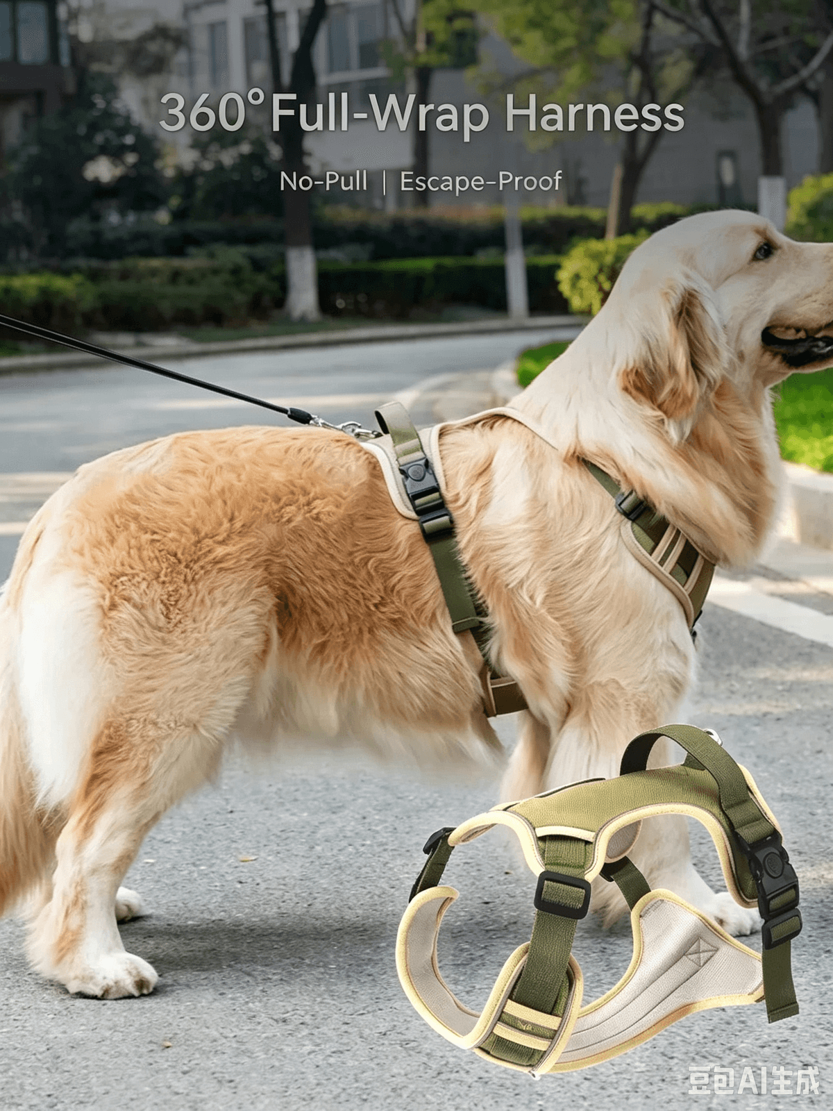 Dog Leash & Harness Set